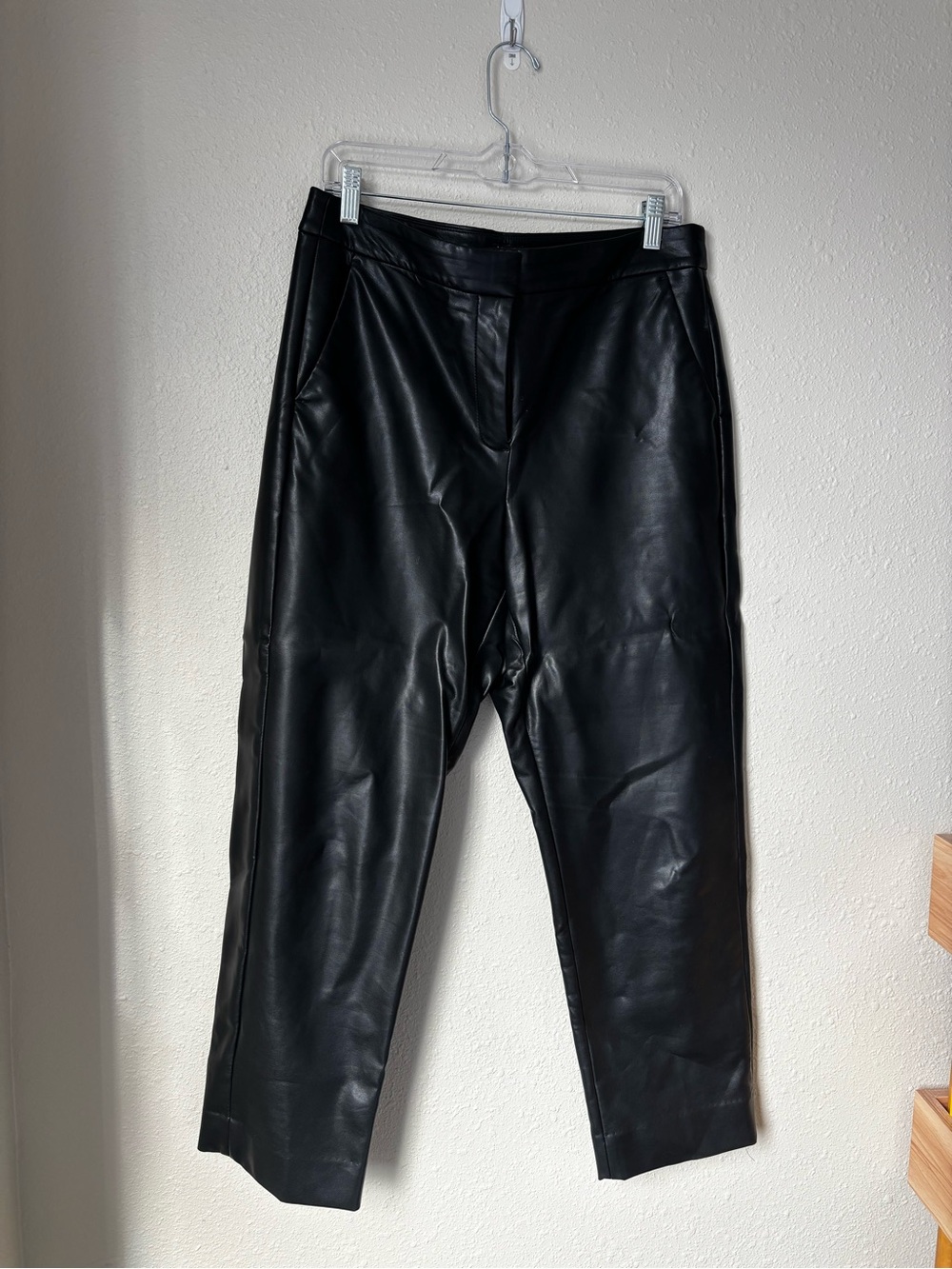 J. Crew Black Faux Leather Pants